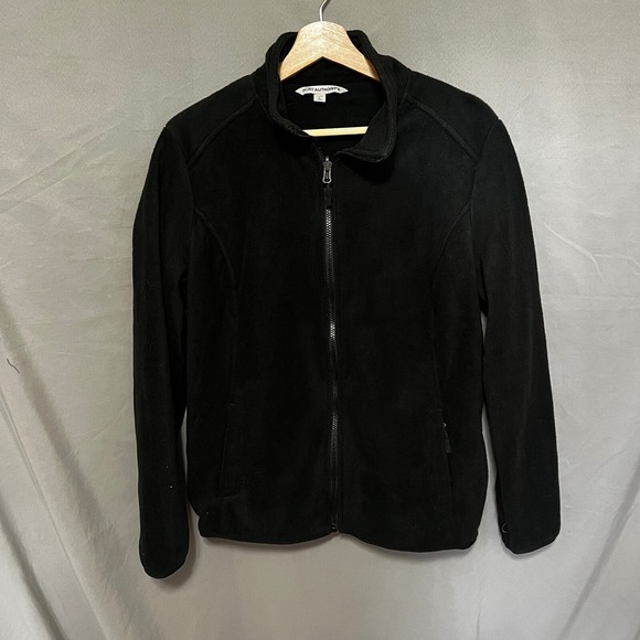Port Authority Fleece Jacket Full Zip Warm Comfy Black Ladies L - Picture 3 of 6